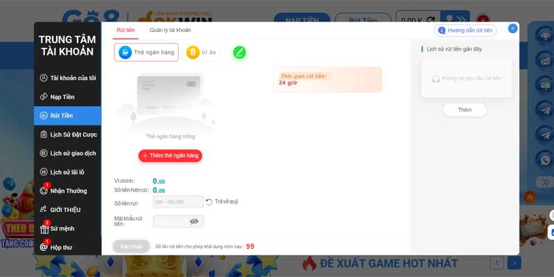 Hướng Dẫn Go8 - Chuyên Mục Thông Tin Hữu Ích, Quan Trọng 11 Thông tin chia sẻ về thao tác nạp rút tiền Go8 trực tiếp